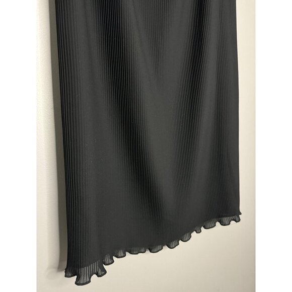 Charter Club Womens Black Pleated Maxi Skirt Size 12 Elastic Waist Polyester - Picture 2 of 5